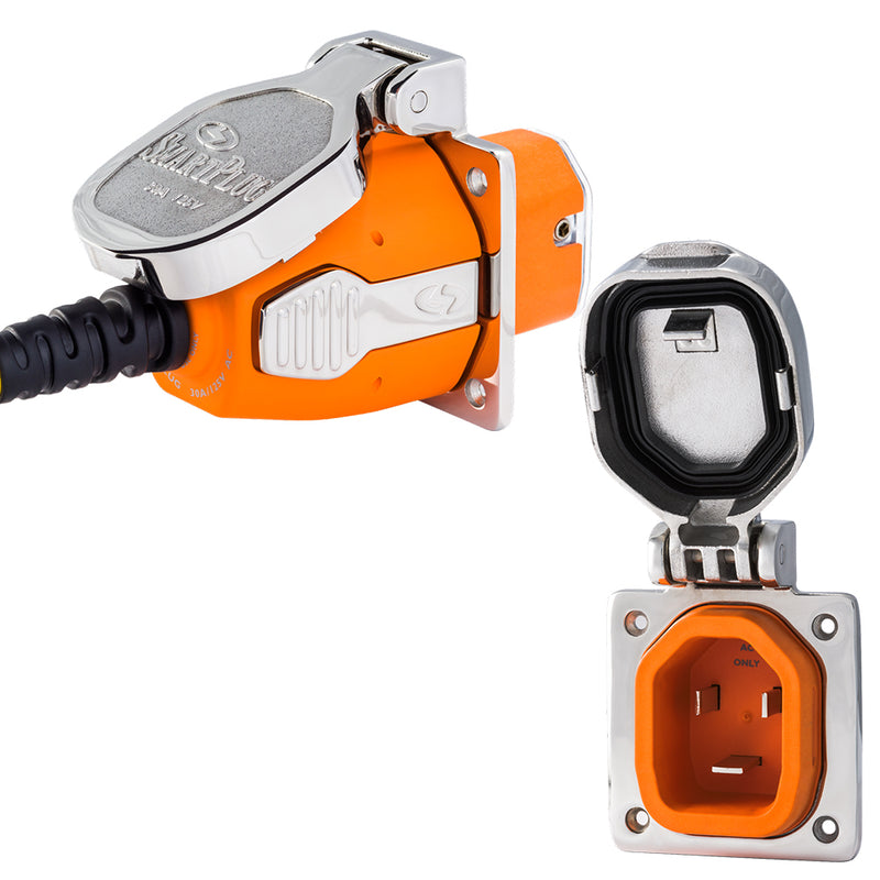 SmartPlug 30 AMP Inlet Female Cord Connector Combo - Stainless Steel [B30ASSYNT]-Angler's World