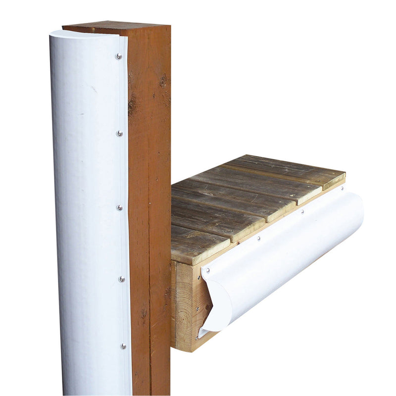 Dock Edge Piling Bumper - One End Capped - 6' - White [1020-F]-Angler's World