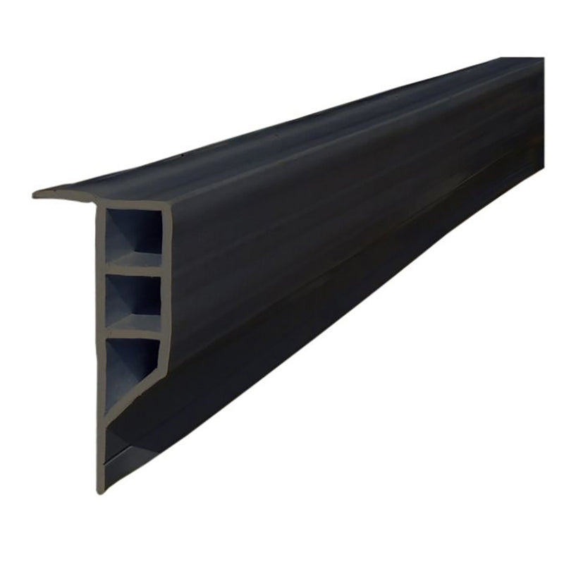 Dock Edge Standard PVC Full Face Profile - 16' Roll - Black [1163-F]-Angler's World
