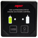 Fireboy-Xintex Deluxe Helm Display w/Membrane Switch, Remote Horn LEDs f/Engine Shutdown System - Black Bezel Display [DU-SBH-20-R]-Angler's World