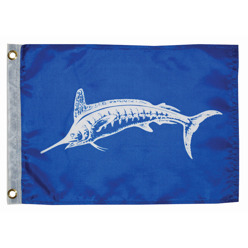 Taylor Made 12" x 18" White Marlin Flag [3018]-Angler's World