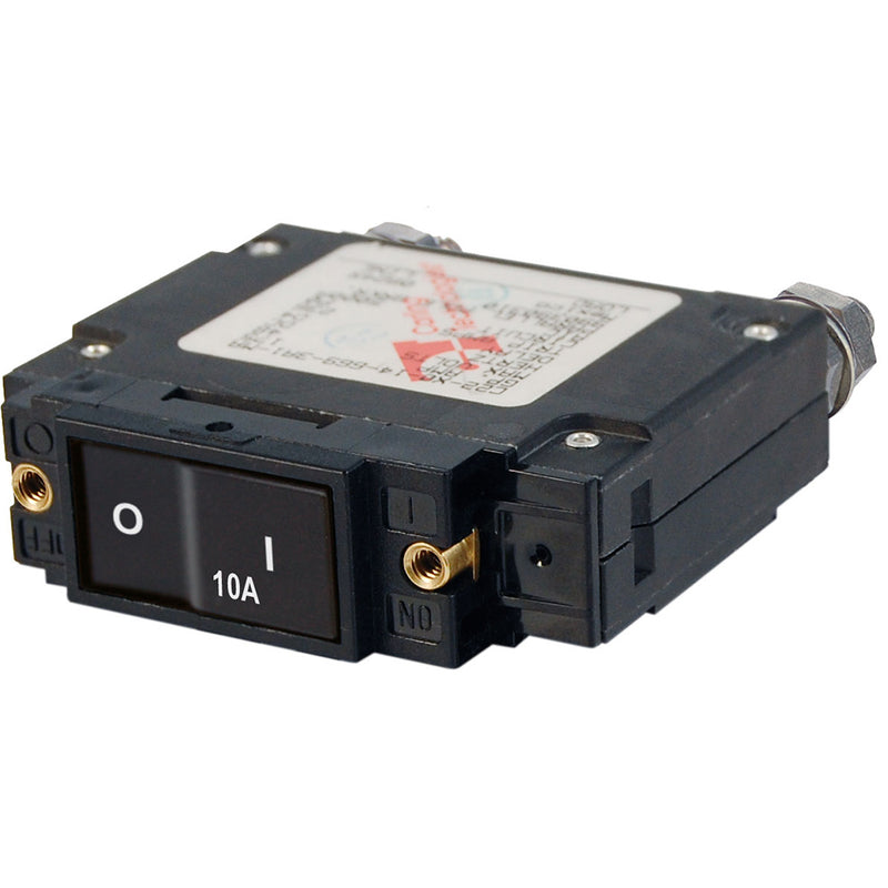 Blue Sea 7541 C-Series Flat Rocker Circuit Breaker - Single Pole - 10A [7541]-Angler's World