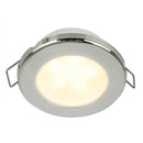 Hella Marine EuroLED 75 3" Round Spring Mount Down Light - Warm White LED - Stainless Steel Rim - 24V [958109621]-Angler's World