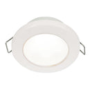 Hella Marine EuroLED 75 3" Round Spring Mount Down Light - White LED - White Plastic Rim - 12V [958110511]-Angler's World