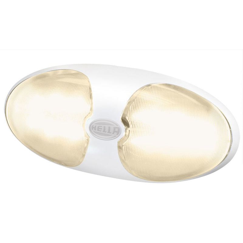 Hella Marine DuraLED 12 Interior/Exterior Lamp - Warm White LED - White Housing [959700701]-Angler's World