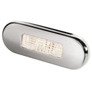 Hella Marine Surface Mount Oblong LED Courtesy Lamp - Warm White LED - Stainless Steel Bezel [980869401]-Angler's World