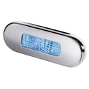Hella Marine Surface Mount Oblong LED Courtesy Lamp - Blue LED - Stainless Steel Bezel [980869601]-Angler's World