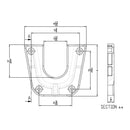 TACO Stainless Steel Mounting Bracket f/Side Mount Table Pedestal [F16-0080]-Angler's World