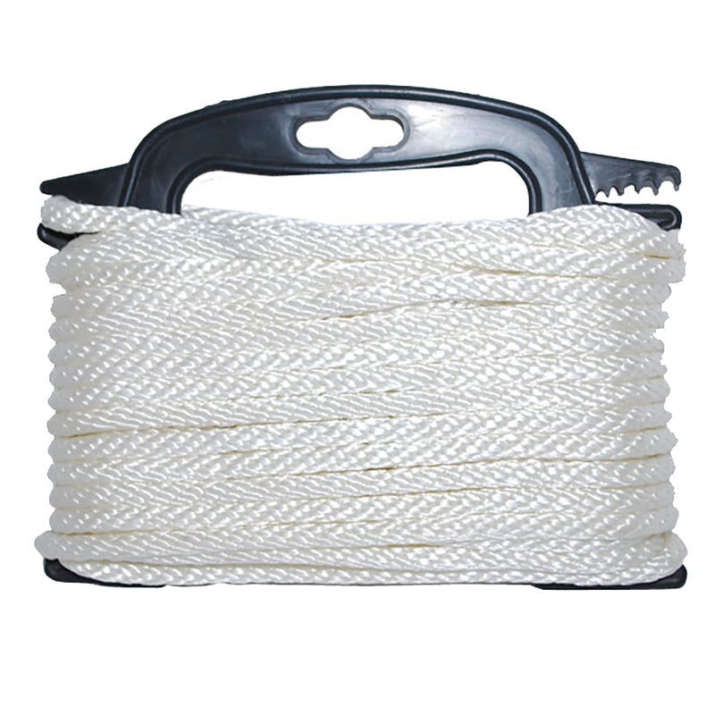 Attwood Braided Nylon Rope - 3/16" x 100' - White [117553-7]-Angler's World