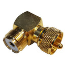 Shakespeare Right Angle Connector - PL-259 to SO-239 Adapter [RA-259-239-G]-Angler's World