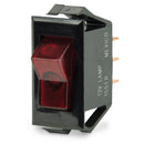 BEP Illuminated SPST Rocker Switch - Red LED - 12V - OFF/ON [1001705]-Angler's World