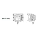 RIGID Industries D-SS Series PRO Spot LED Surface Mount - Pair - White [862213]-Angler's World