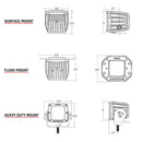 RIGID Industries D-Series PRO Hybrid-Flood LED - Pair - Black [202113]-Angler's World
