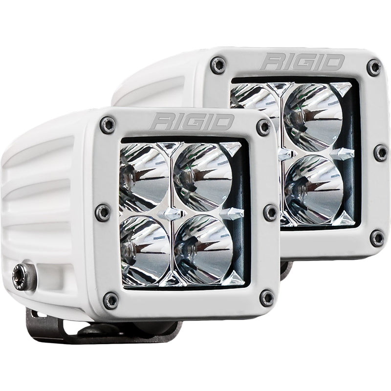 RIGID Industries D-Series PRO Hybrid-Flood LED - Pair - White [602113]-Angler's World