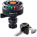 Navisafe Navilight 2NM Tricolor w/Navimount Base Rail Mount - Black [340KIT]-Angler's World
