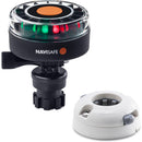 Navisafe Navilight 2NM Tricolor w/Navimount Base Horizontal Mount - White [340KIT5]-Angler's World