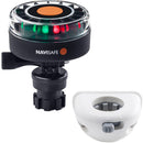 Navisafe Navilight 2NM Tricolor w/Navimount Base Vertical Mount - White [340KIT6]-Angler's World
