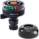 Navisafe Navilight 2NM Tricolor w/Navimount Base Horizontal Mount - Black [340KIT7]-Angler's World