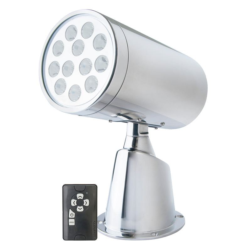 Marinco Wireless LED Stainless Steel Spotlight w/Remote [23050A]-Angler's World