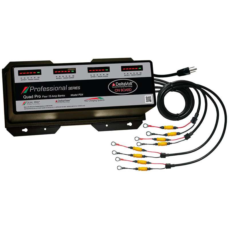 Dual Pro Professional Series Battery Charger - 60A - 4-15A-Banks - 12V-48V [PS4]-Angler's World