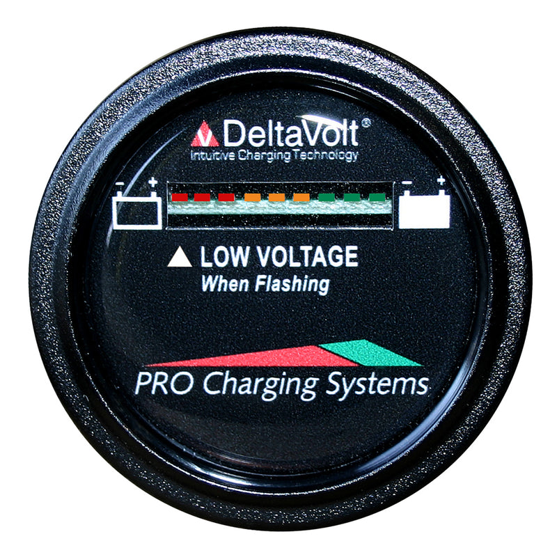 Dual Pro Battery Fuel Gauge - DeltaView Link Compatible - 36V System (3-12V Batteries, 6-6V Batteries) [BFGWOV36V]-Angler's World
