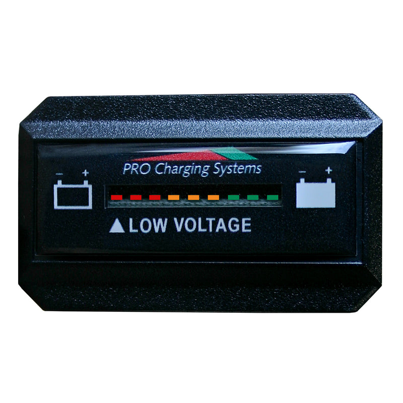 Dual Pro Battery Fuel Gauge - DeltaView Link Compatible - Rectangle - 72V System (6-12V Batteries, 12-6V Batteries, 9-8V Batteries) [BFGWOVR72V]-Angler's World