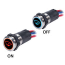Blue Sea 4181 Backlit Push Button Switch OFF/(ON) - 15A [4181]-Angler's World