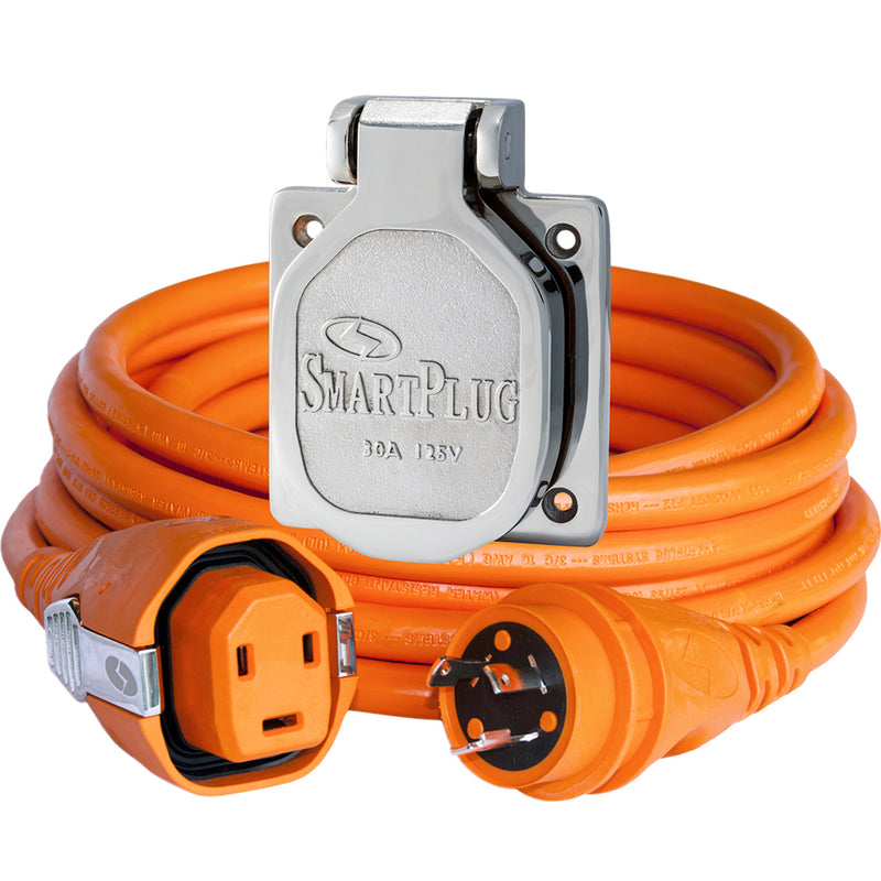 SmartPlug 30 AMP Dual Configuration Cordset Stainless Steel Inlet Combo - 50 [C30503BM30NT]-Angler's World