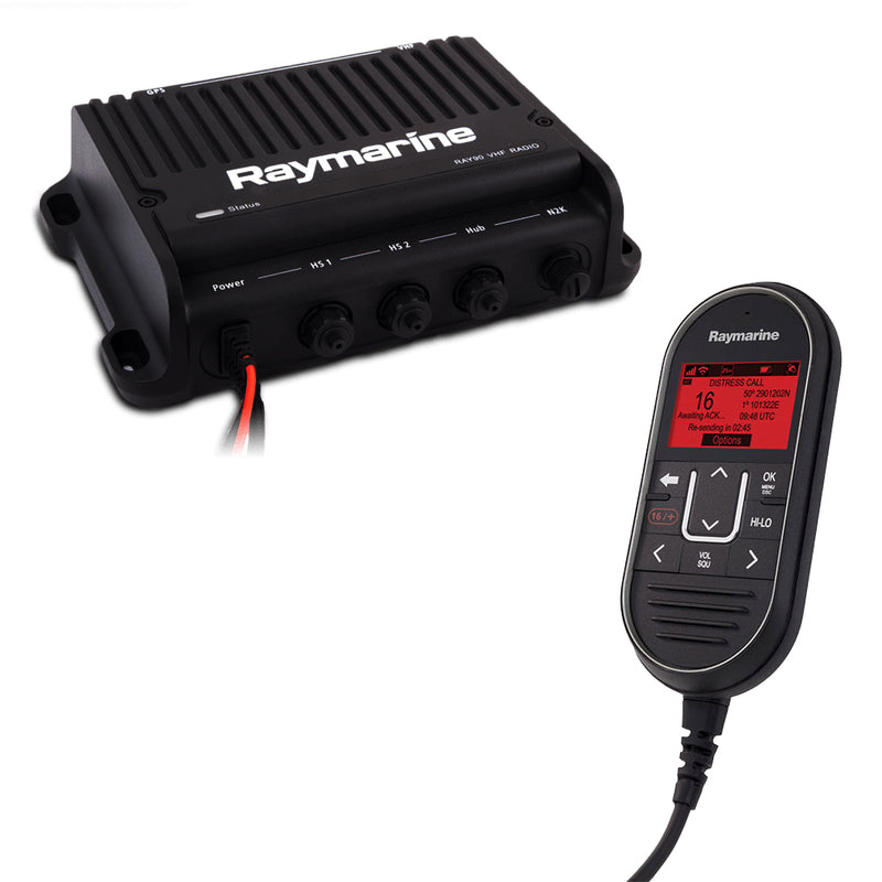 Raymarine Ray91 Modular Dual-Station VHF Black Box Radio System w/AIS [E70493]-Angler's World