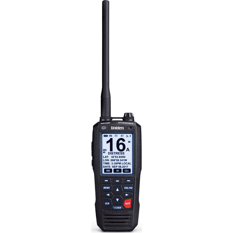 Uniden MHS335BT Handheld VHF Radio w/GPS Bluetooth [MHS335BT]-Angler's World