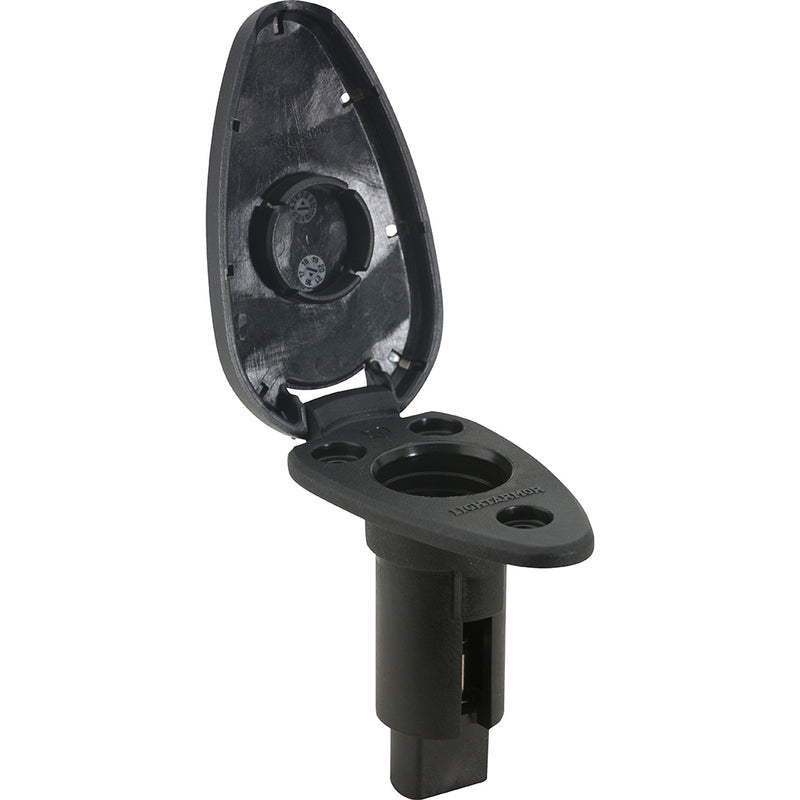 Attwood LightArmor Plug-In Base - 2 Pin - Black - Teardrop [910T2PB-7]-Angler's World