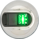 Attwood LightArmor Vertical Surface Mount Navigation Light - Starboard (Green) - Stainless Steel - 2NM [NV3012SSG-7]-Angler's World