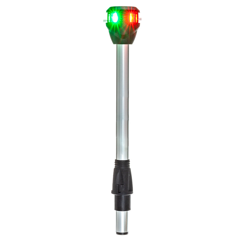 Attwood LightArmor Bi-Color Navigation Pole Light w/Task Light - Straight - 10" [NV6LC2-10-7]-Angler's World