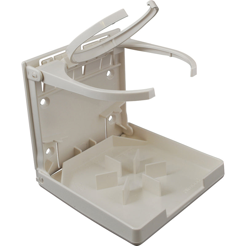 Attwood Fold-Up Drink Holder - Dual Ring - White [2449-7]-Angler's World