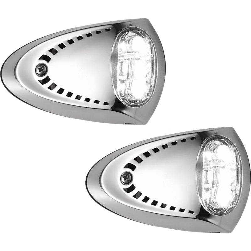 Attwood LED Docking Lights - Stainless Steel - White LED - Pair [6522SS7]-Angler's World