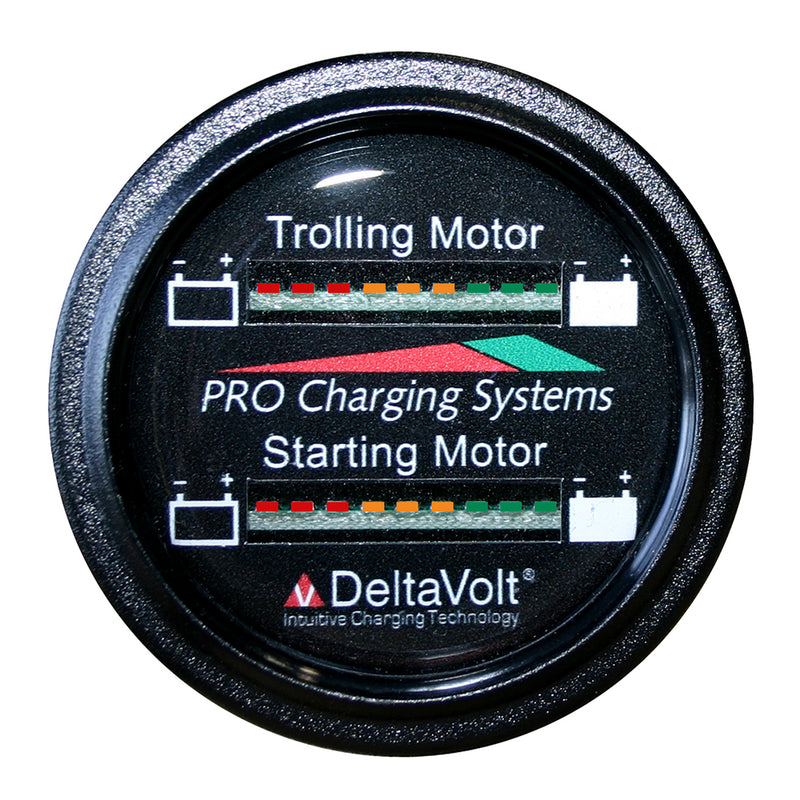 Dual Pro Battery Fuel Gauge - Marine Dual Read Battery Monitor - 12V System - 15 Battery Cable [BFGWOM1512V/12V]-Angler's World