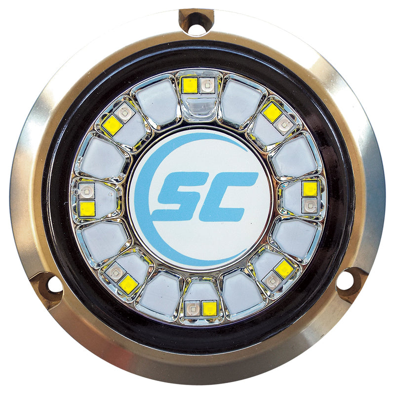 Shadow-Caster Blue/White Color Changing Underwater Light - 16 LEDs - Bronze [SCR-16-BW-BZ-10]-Angler's World