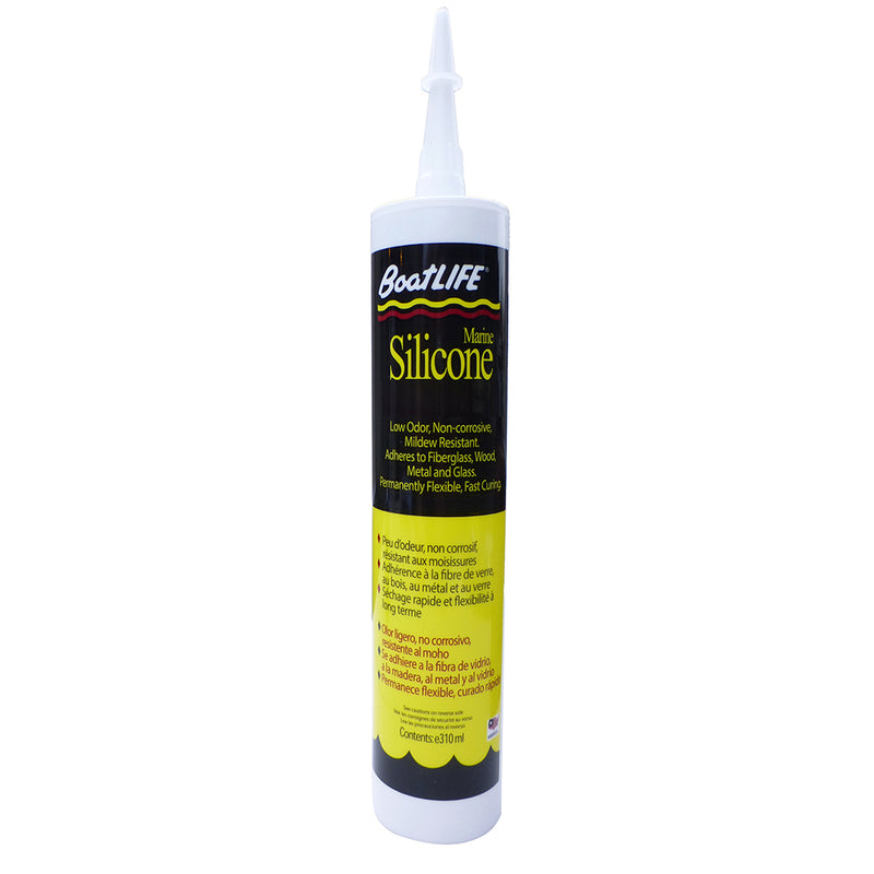 BoatLIFE Silicone Rubber Sealant Cartridge - Black [1152]-Angler's World