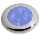 Hella Marine Polished Stainless Steel Rim LED Courtesy Lamp - Blue [980503221]-Angler's World