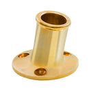 Whitecap Top-Mounted Flag Pole Socket Polished Brass - 3/4" ID [S-5001B]-Angler's World