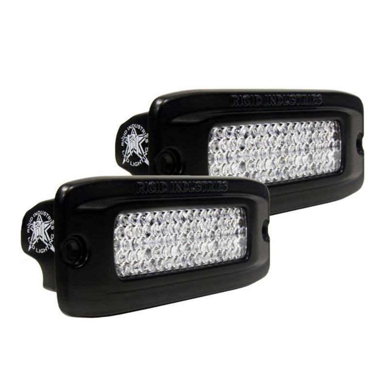 RIGID Industries SR-Q PRO Back Light Kit - Flush Mount Diffused - Pair - Black [980033]-Angler's World