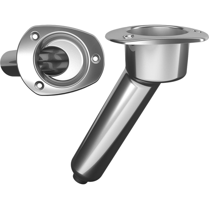 Mate Series Stainless Steel 30 Rod Cup Holder - Drain - Oval Top [C2030D]-Angler's World