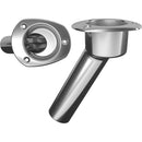 Mate Series Stainless Steel 30 Rod Cup Holder - Open - Oval Top [C2030ND]-Angler's World