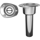 Mate Series Stainless Steel 0 Rod Cup Holder - Open - Oval Top [C2000ND]-Angler's World