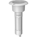 Mate Series Plastic 0 Rod Cup Holder - Drain - Round Top - White [P1000DW]-Angler's World