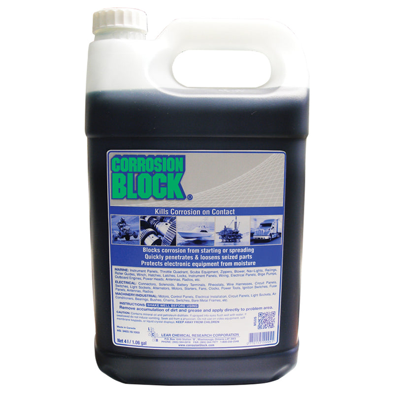 Corrosion Block Liquid 4-Liter Refill - Non-Hazmat, Non-Flammable Non-Toxic [20004]-Angler's World