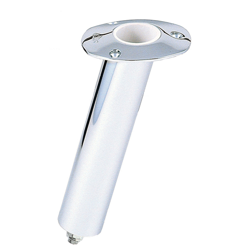 Lees Close Ended Rod Holder w/Hose Barb - Medium 15 - Stainless Steel [RH5329H]-Angler's World