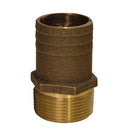 GROCO 1-1/4" NPT x 1-1/2" Bronze Full Flow Pipe to Hose Straight Fitting [FF-1250]-Angler's World