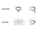 RIGID Industries SR-M Series PRO Diffused Backup Kit - Black [980013]-Angler's World