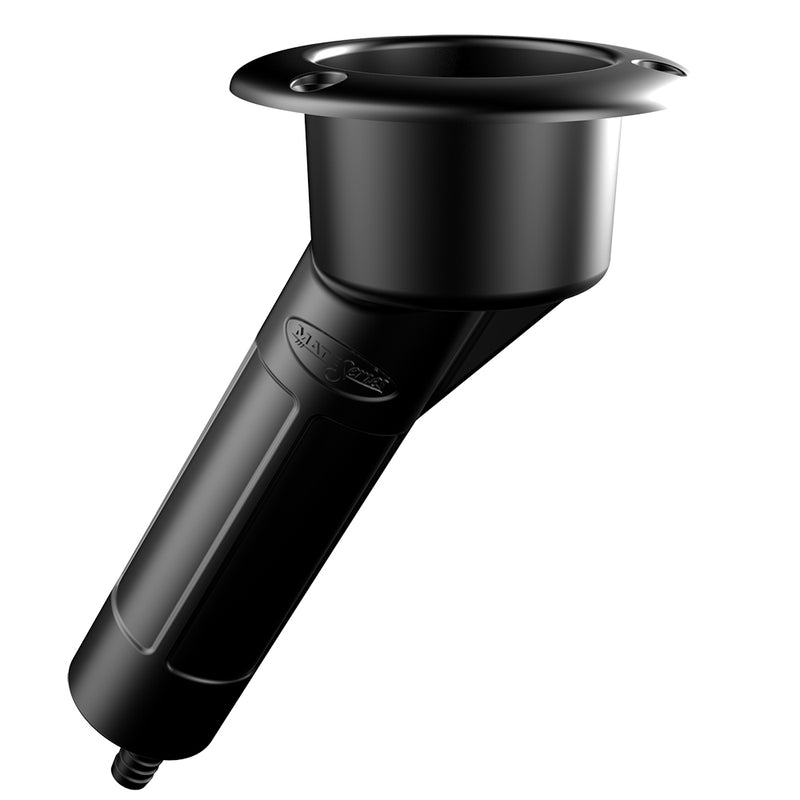 Mate Series Plastic 30 Rod Cup Holder - Drain - Round Top - Black [P1030DB]-Angler's World